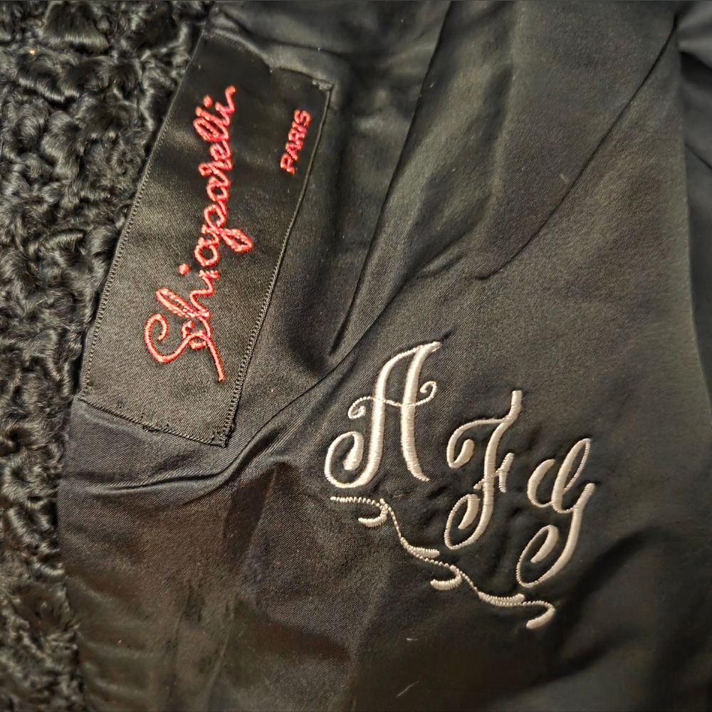 Projansky Black Real Fur Jacket - Picture 8 of 13